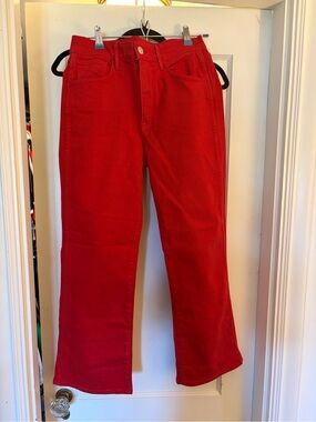 3x1 Red Jeans 28 crop 98% cotton 2% elastin Adorbs